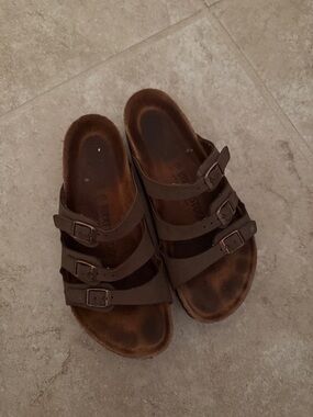 Birkenstock Brown Triple Strap Sandals
